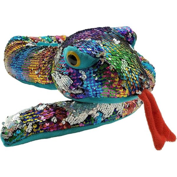 Serpiente de peluche de lentejuelas con diseño de_1
