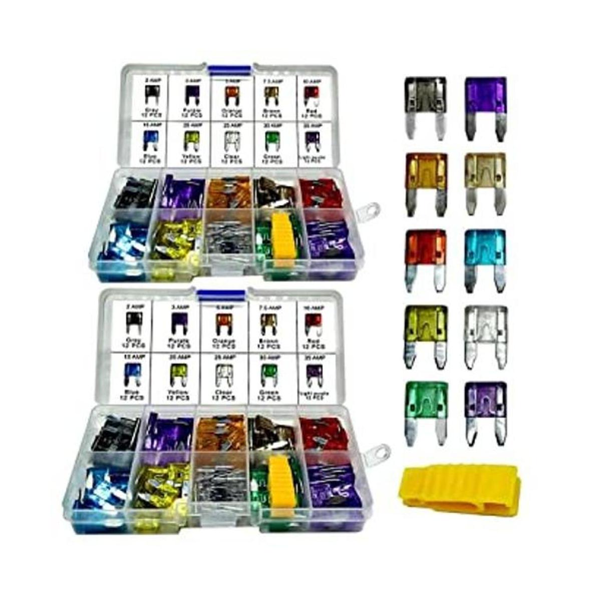 Muhize Juego surtido de fusibles mini tipo cuchilla 2