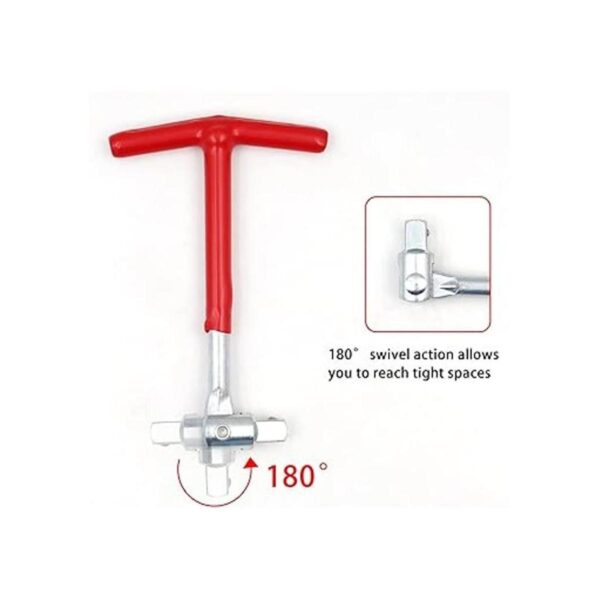 Llave de bujía universal con mango en T enchufe de 0.630_5