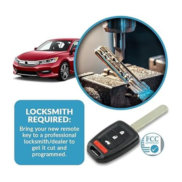 Keyless2Go Repuesto para llave de coche sin llave para_5
