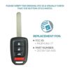 Keyless2Go Repuesto para llave de coche sin llave para_4