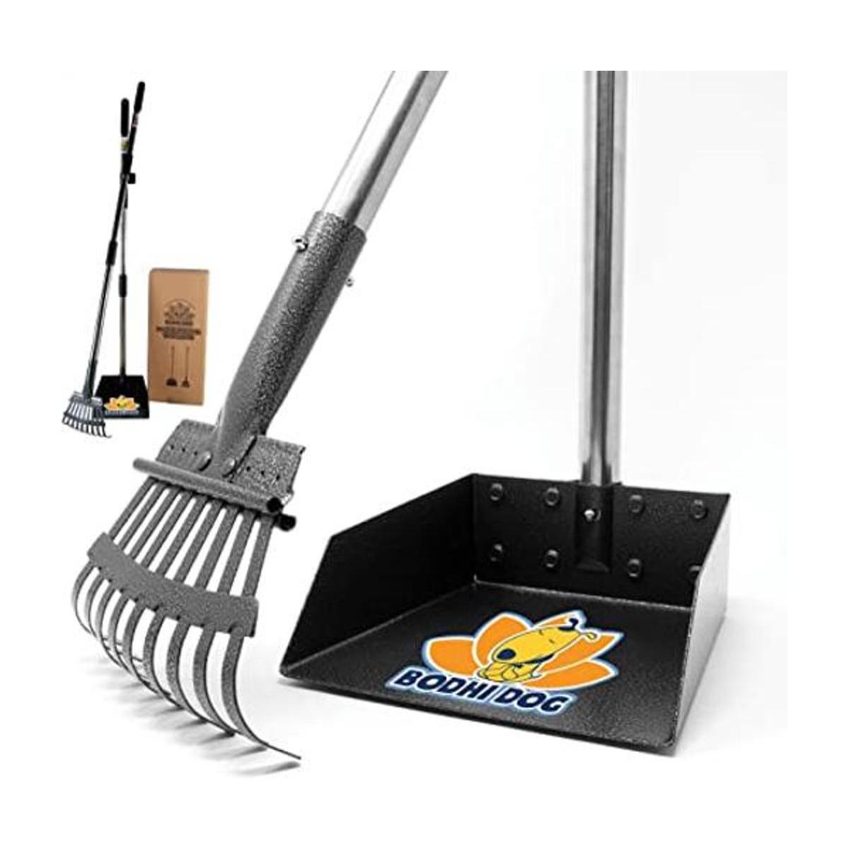 Bodhi Dog Metal Long Handle Tray and Rake Pooper Scooper