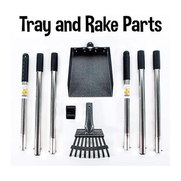 Bodhi Dog Metal Long Handle Tray and Rake Pooper Scooper_3
