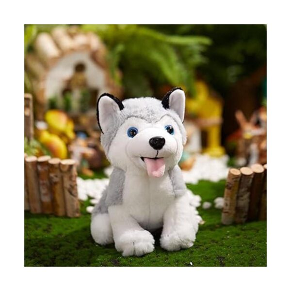 Athoinsu Juguete de peluche iluminado para perros husky_5