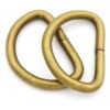 CRAFTMEMORE Juego de 100 anillos en D de metal de 34_1