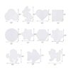 Coopay Cuentas cuadradas transparentes para fusibles