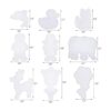 Coopay Cuentas cuadradas transparentes para fusibles