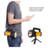 Linterna LED de mano de alta potencia recargable por USB