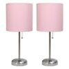 Limelights LC2001LPK2PK Paquete de 2 lámparas de mesa