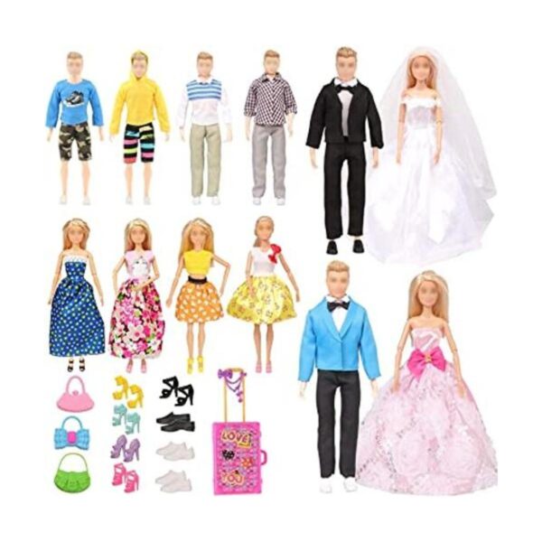 SOTOGO 33 piezas de ropa de muñeca y accesorios para