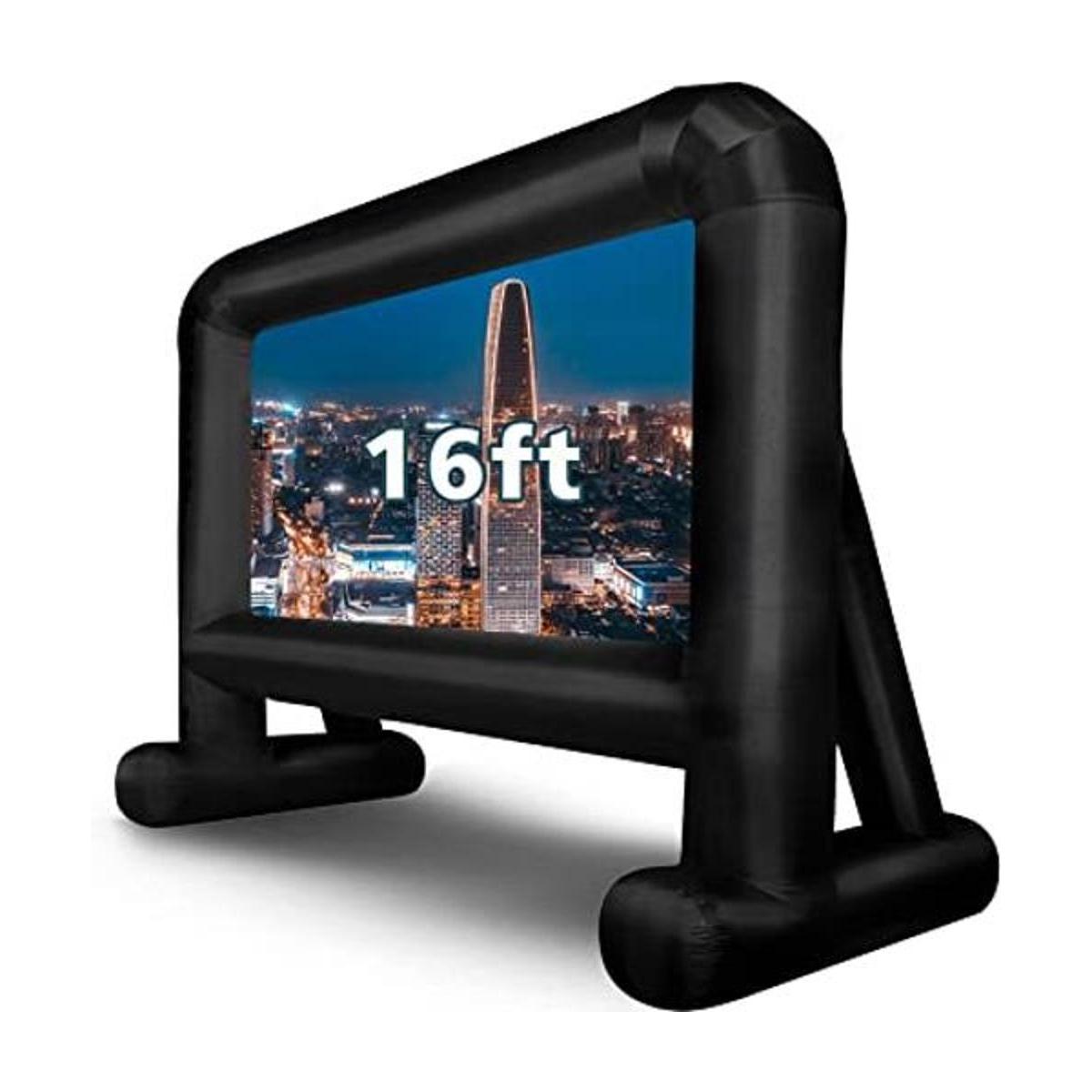 OUTTOY Pantalla inflable de cine para exteriores