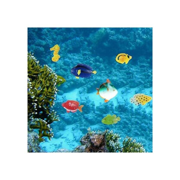 Boao Juego de 48 figuras de peces tropicales recuerdos de_4
