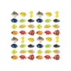 Boao Juego de 48 figuras de peces tropicales recuerdos de_1