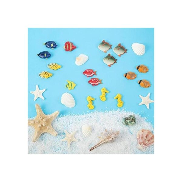 Boao Juego de 48 figuras de peces tropicales recuerdos de_2
