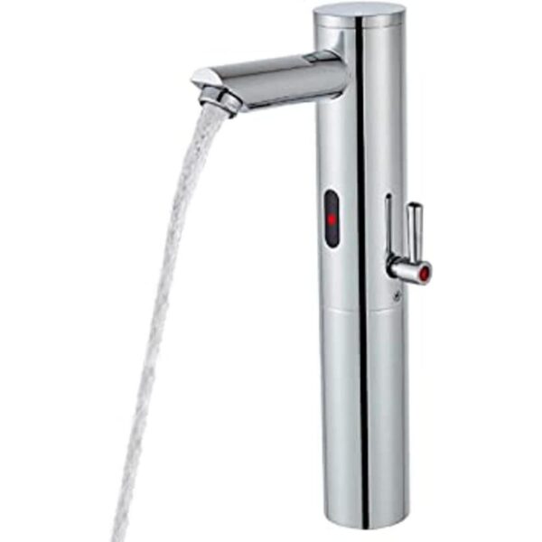 Grifo de lavabo de cuerpo alto electrónico con sensor_1