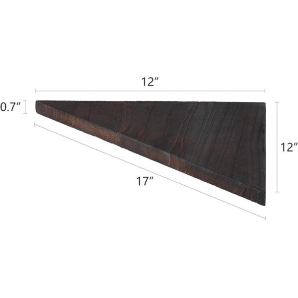 Mkono Estante de pared esquinero flotante rústico para_5