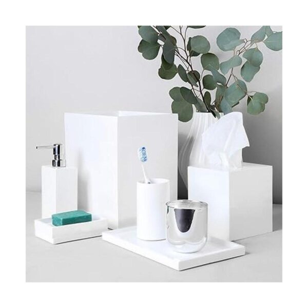 Jonathan Adler Papelera de baño de laca talla única_4