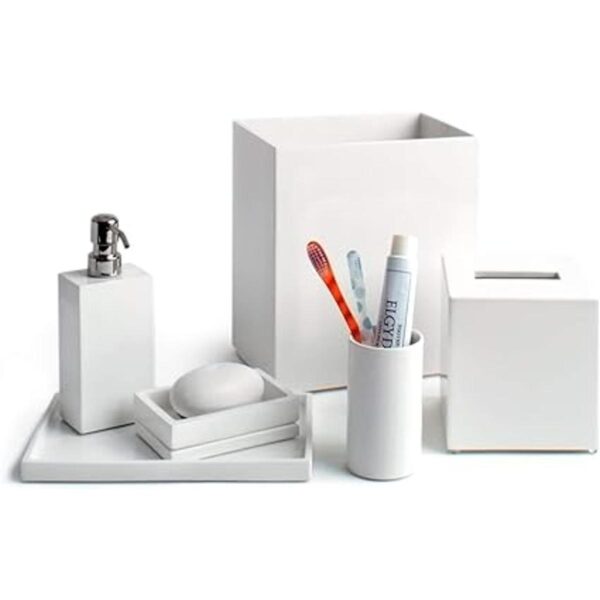 Jonathan Adler Papelera de baño de laca talla única_2