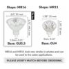 Simba Lighting Bombillas halógenas MR16 de 20 W y 12 V