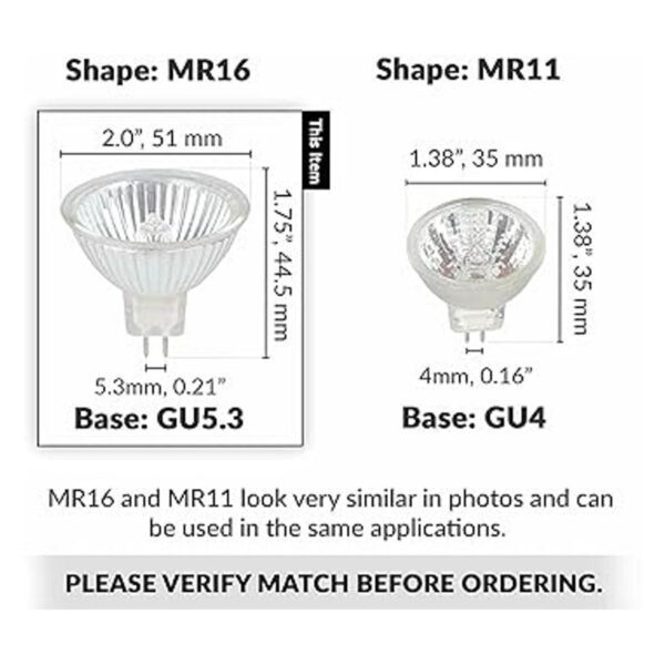 Simba Lighting Bombillas halógenas MR16 de 20 W y 12 V