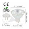 Simba Lighting Bombillas halógenas MR16 de 20 W y 12 V