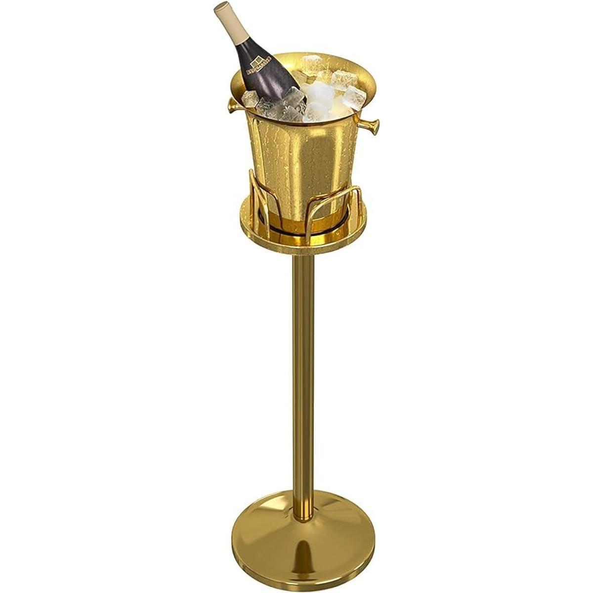 Cubo de hielo con soporte de acero inoxidable 201 cubo de
