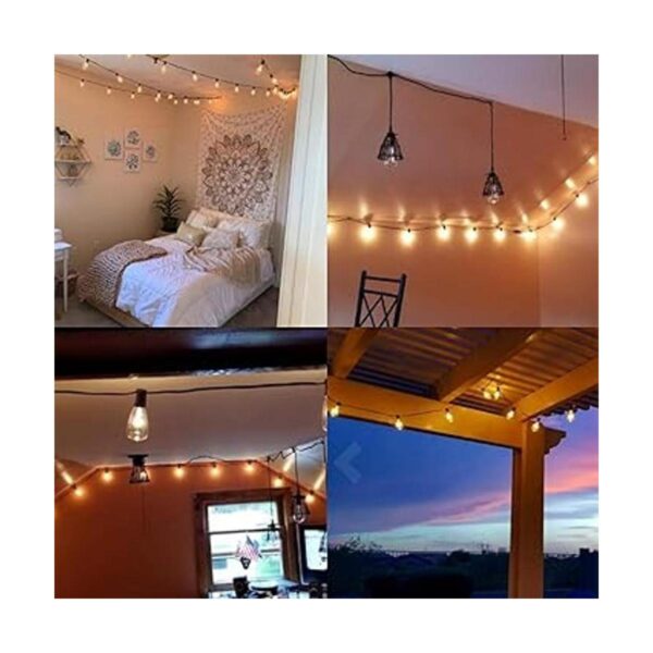 Romasaty Cadena de luces Edison ST35 de 25 pies para patio