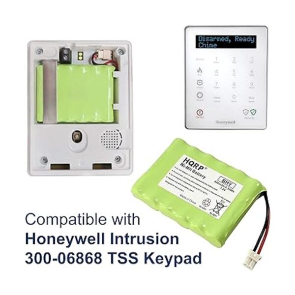 HQRP Batería de 7.2 V compatible con teclado Honeywell_5