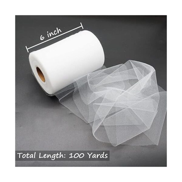Rollos de tela de tul de 6 pulgadas por 100 yardas 300_3