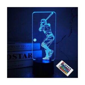 Béisbol 3D luz nocturna Béisbol deportes regalos noche_1
