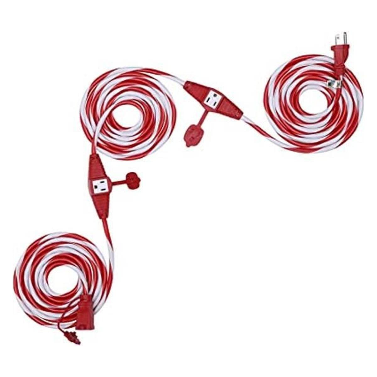 DEWENWILS 25 FT Candy Cane Outdoor Christmas Extension