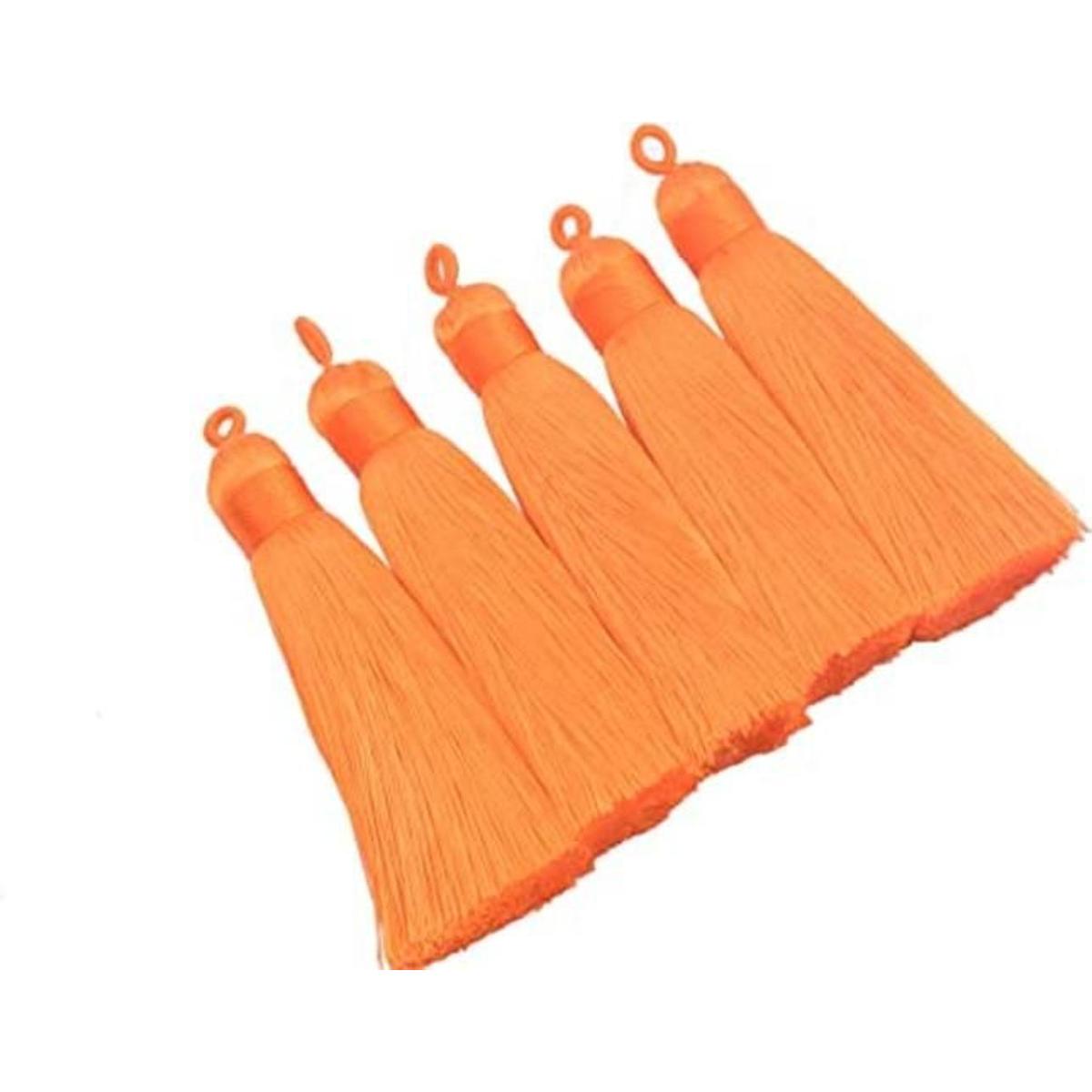 KONMAY 10 borlas de seda sintética hechas a mano de 3.4