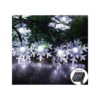 SPLOcolor Guirnalda de luces solares de Navidad con copos