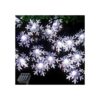SPLOcolor Guirnalda de luces solares de Navidad con copos