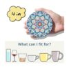 LIFVER Juego de 8 posavasos absorbentes para bebidas_4