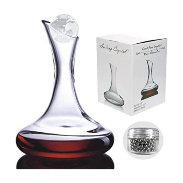 Amlong Crystal Decantador de vino sin plomo jarra de vino
