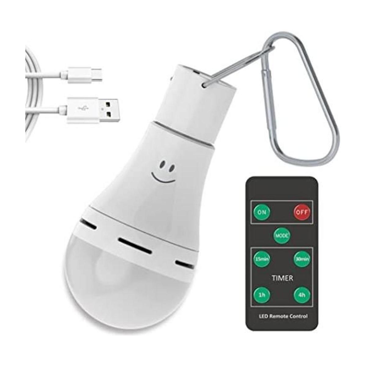 LOTOFIT Bombilla recargable USB con control remoto 4