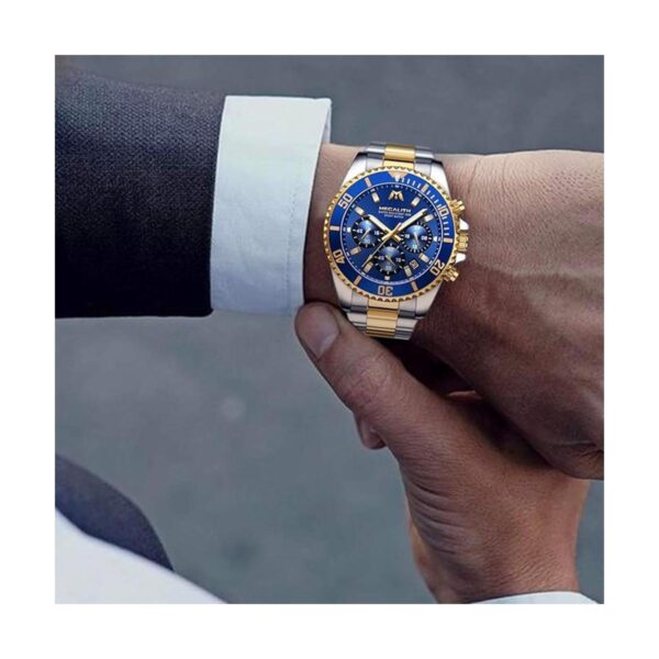 MEGALITH Relojes para hombre con acero inoxidable_3