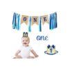 Decoraciones para niños de primer cumpleaños con pancarta