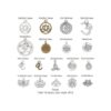 SUNNYCLUE 54 piezas 18 estilos mixto Lotus Yoga OM OHM