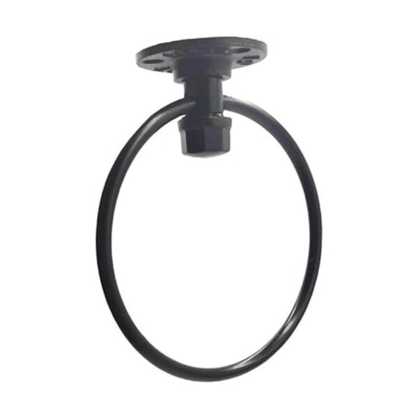 Anillo de toalla industrial rústico de tubo para toalla de_4