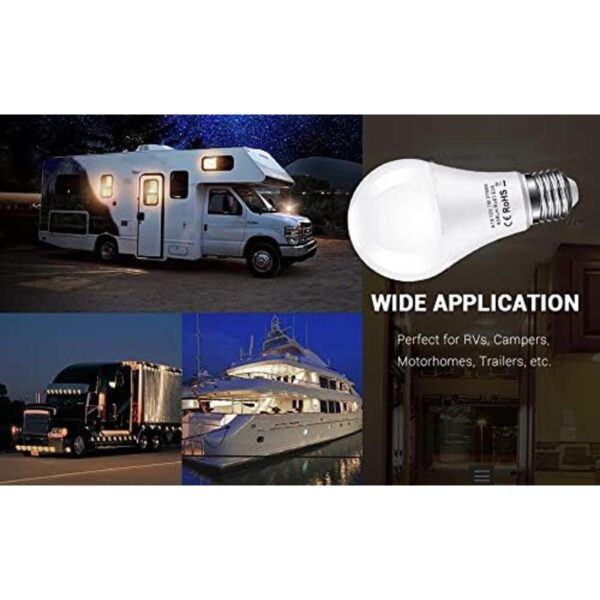 Bayshe Bombilla LED de 12 V equivalente a 60 W E26 7 W_4
