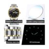 OLEVS Relojes clásicos negros impermeables para hombre_5