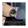 OLEVS Relojes clásicos negros impermeables para hombre_2