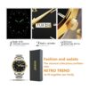 OLEVS Relojes clásicos negros impermeables para hombre_3