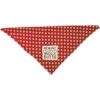 PBK Bandana para perro de rayón con texto Beware of_3