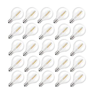 Paquete de 25 bombillas LED de repuesto G40 bombillas de_1