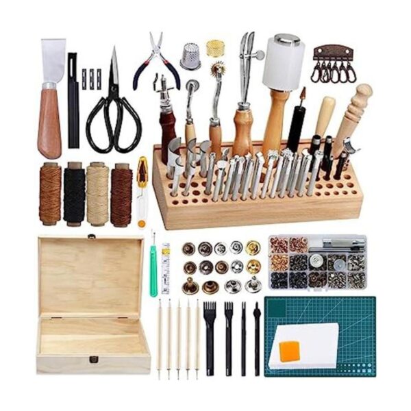 Jupean Kit de 458 piezas de cuero herramientas de trabajo_1