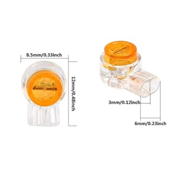 BUYGOO 200 unids impermeable gel relleno naranja claro_2