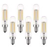 Luxrite Bombilla LED E12 vintage equivalente a 60 W T6_1